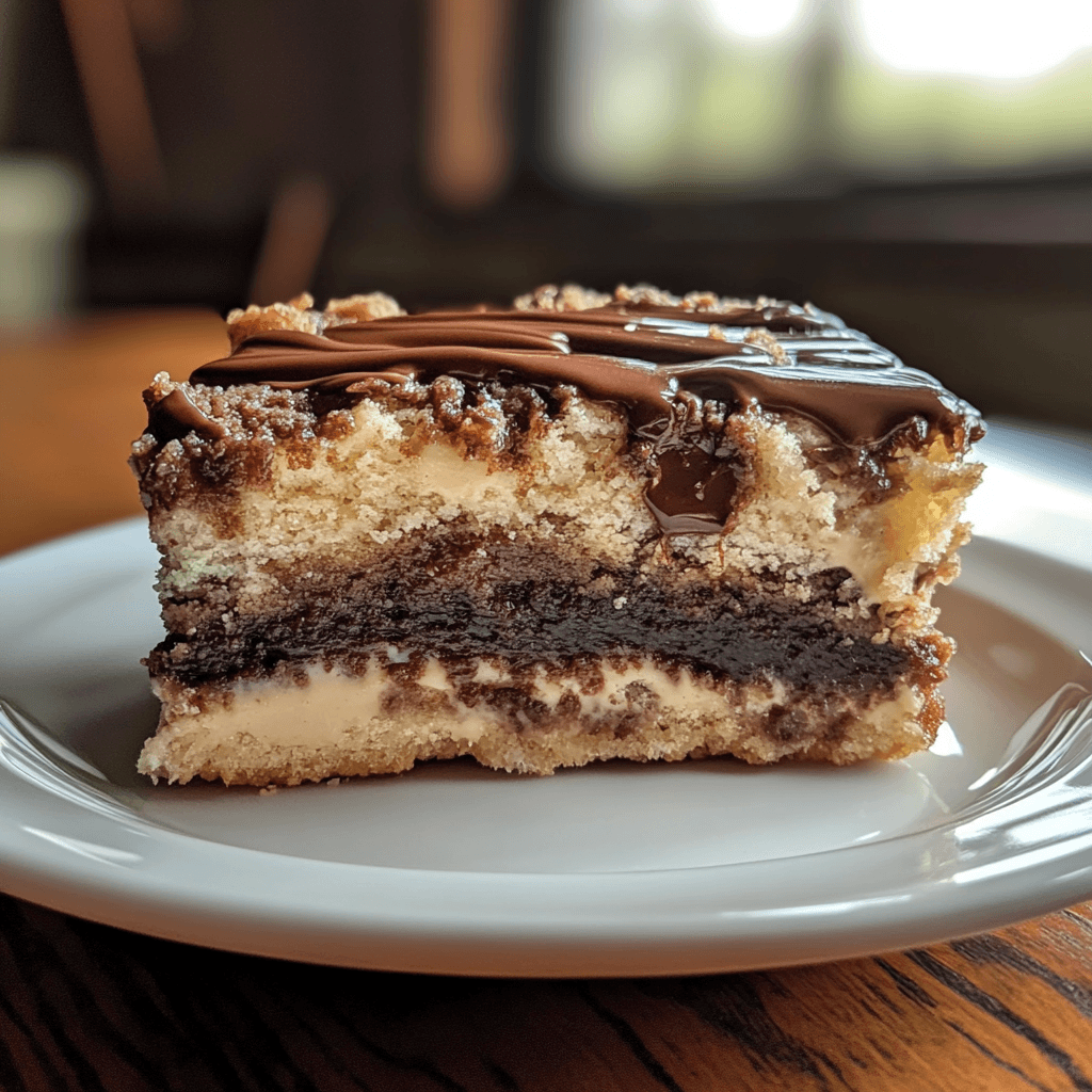 Brookie dessert, a delicious fusion of chocolate chip cookies and brownies in one treat.