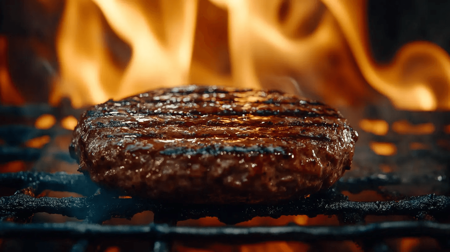 A juicy BBQ burger topped with melted cheese, fresh lettuce, tomatoes, and onions, served on a toasted bun with a side of fries.