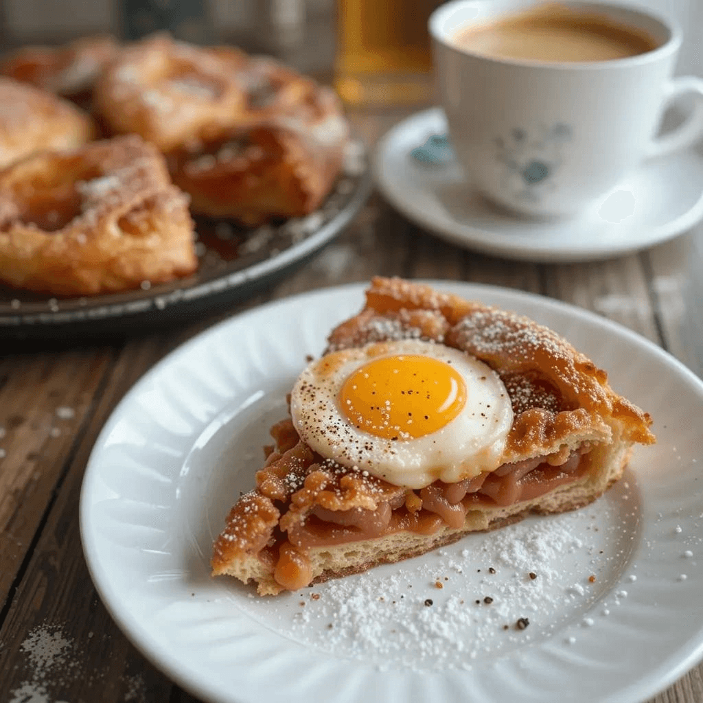 A variety of puff pastry breakfast recipes, including sweet danishes and savory tarts, displayed on a table.