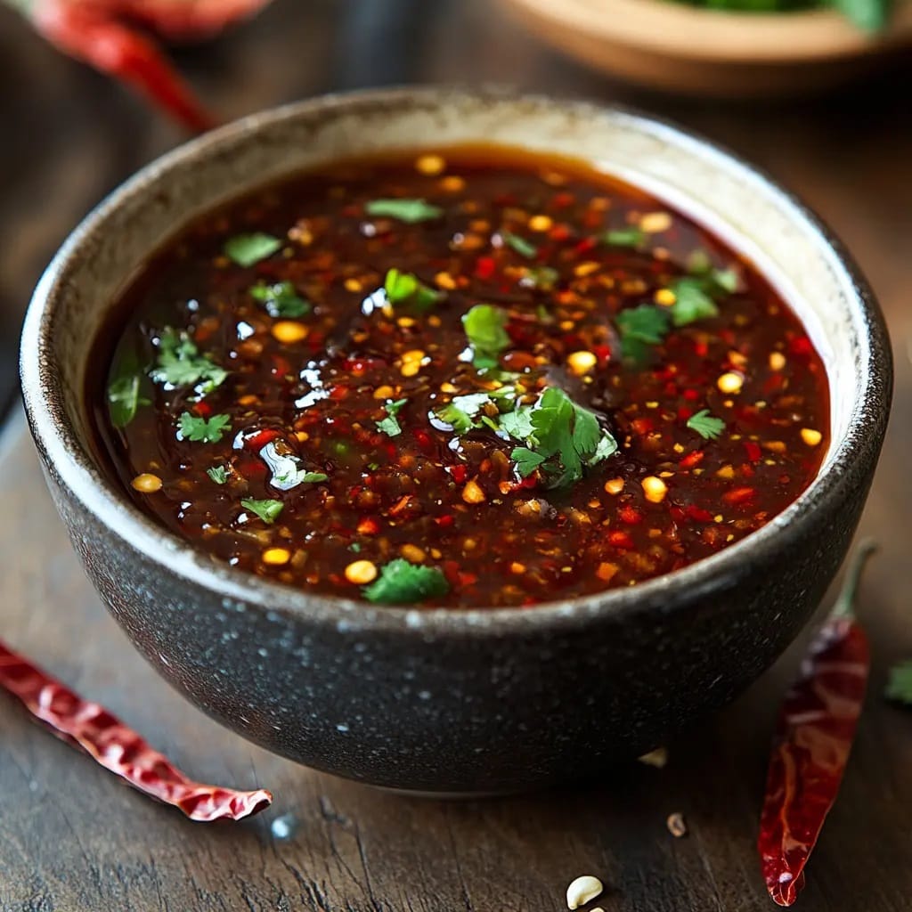 Step-by-step preparation of Longhorn Chili Ginger Sauce, showing fresh ingredients and the cooking process in detail.