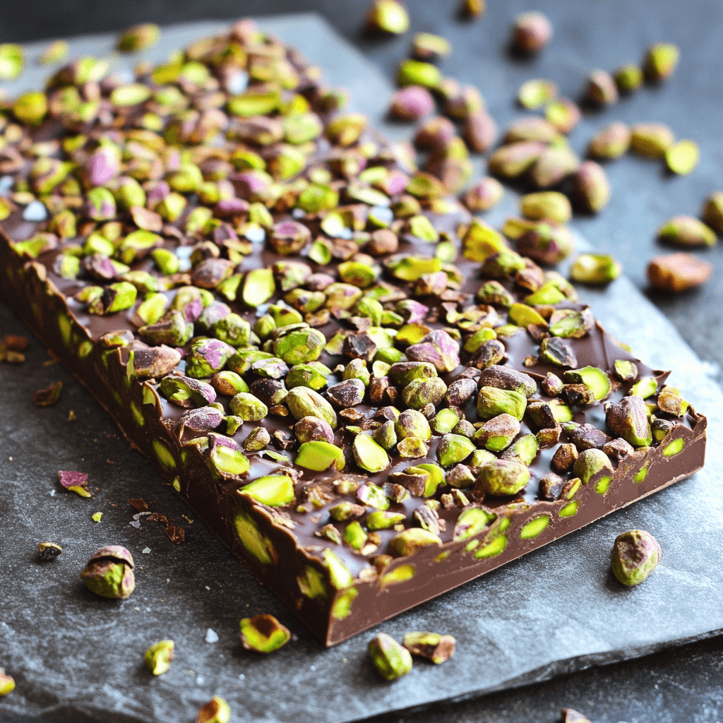 Dubai chocolate bar recipe featuring layers of rich chocolate, nuts, and exotic flavors, a luxurious treat.